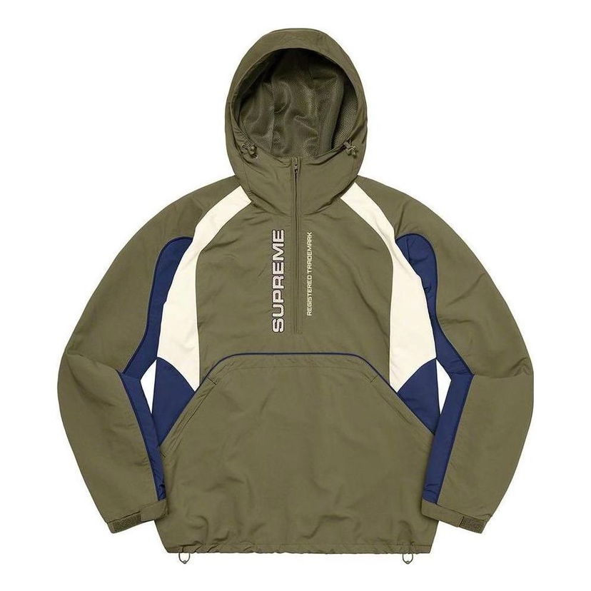 Vetrovka Supreme Supreme Paneled Half Zip Pullover Zelena | SUP-FW22-730