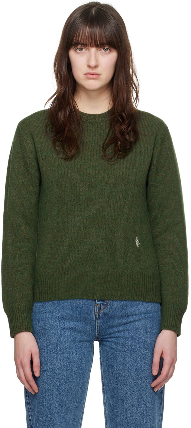 Pleteni pulover Sporty & Rich 'SRC' Sweater Zelena | WSAW238RO