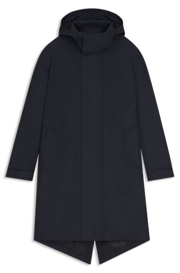 Jakna BOSS BECKHAM water-repellent hooded jacket Mornarica | 50553094