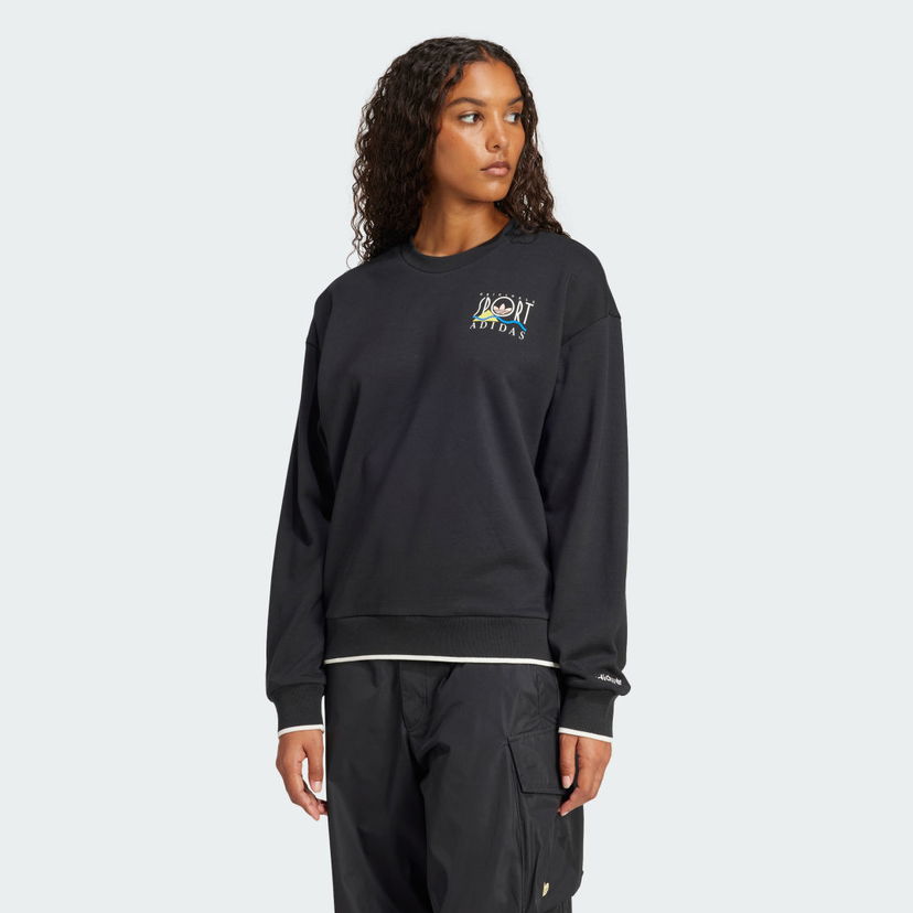 Pulover adidas Performance Adidas Sports Graphic Sweatshirt Črna | JD1810