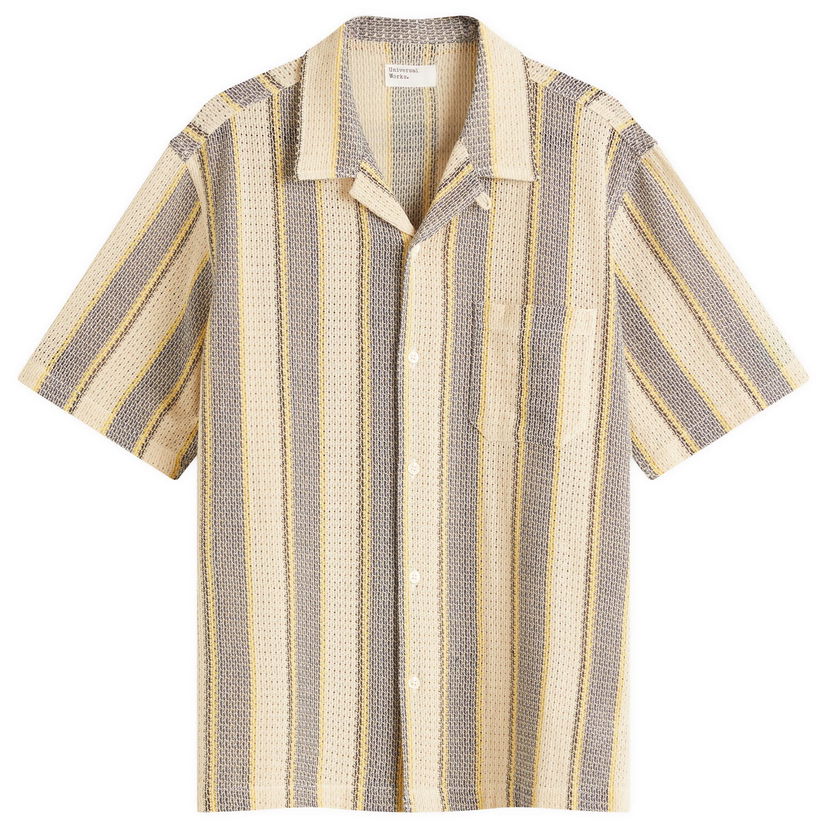 Srajce Universal Works Universal Works Lattice Road Shirt, Size Large Rumena | P32064-GRY