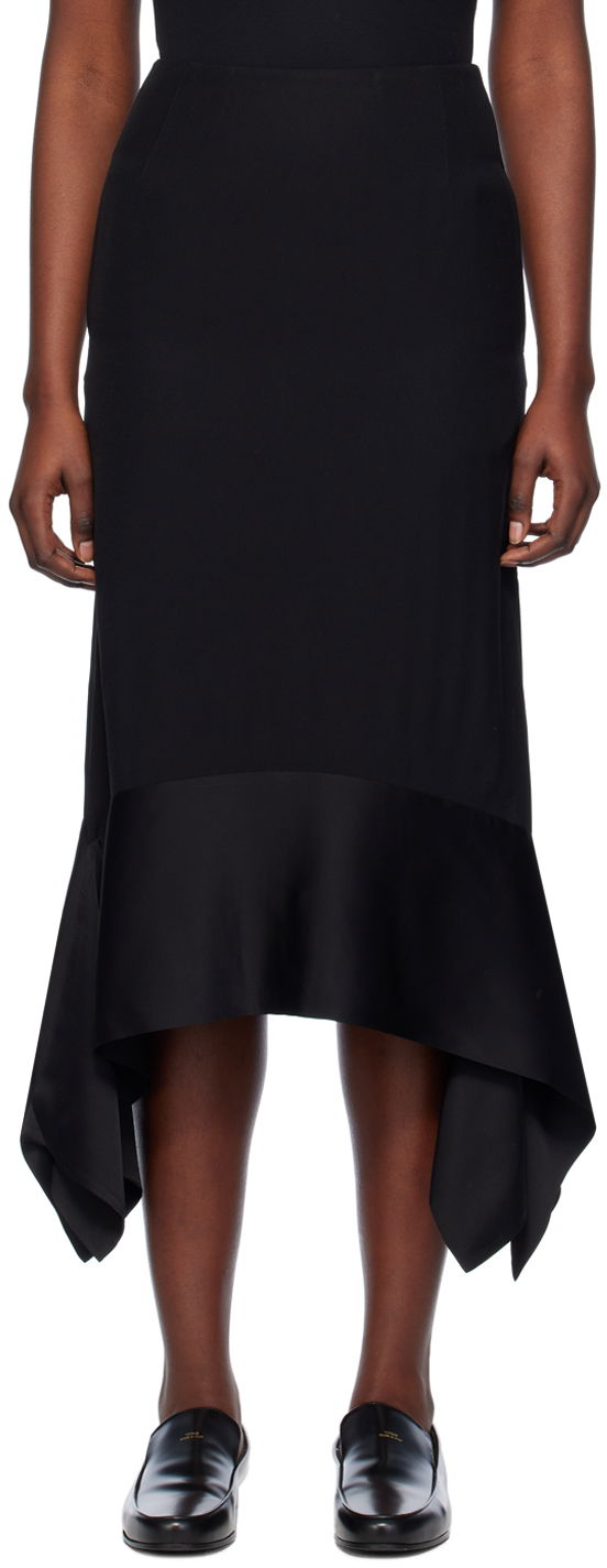 Krila TOTEME Asymmetrical Maxi Skirt Črna | 241-WRB1016-FB0020