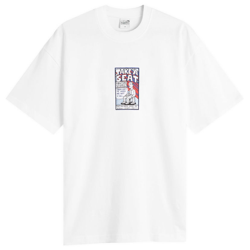 Majica Polar Skate Co. Take A Seat Graphic T-Shirt, Size Small, Polar Skate Co. Bela | PSC-F25-33-WHT