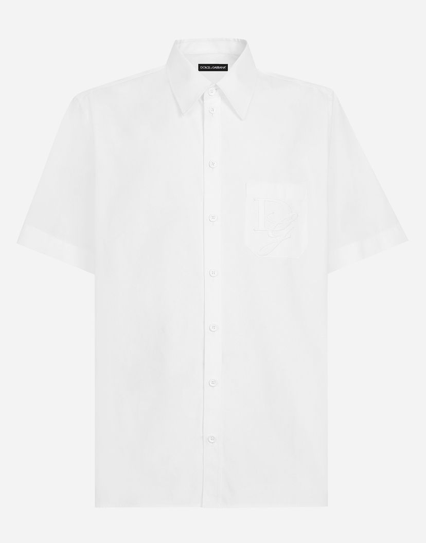Srajce Dolce & Gabbana Shirt DG Embroidery Bela | G5MK9ZGI731W0800