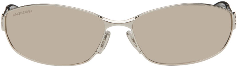Sončna očala Balenciaga Rectangular Sunglasses Siva | BB0336S-006