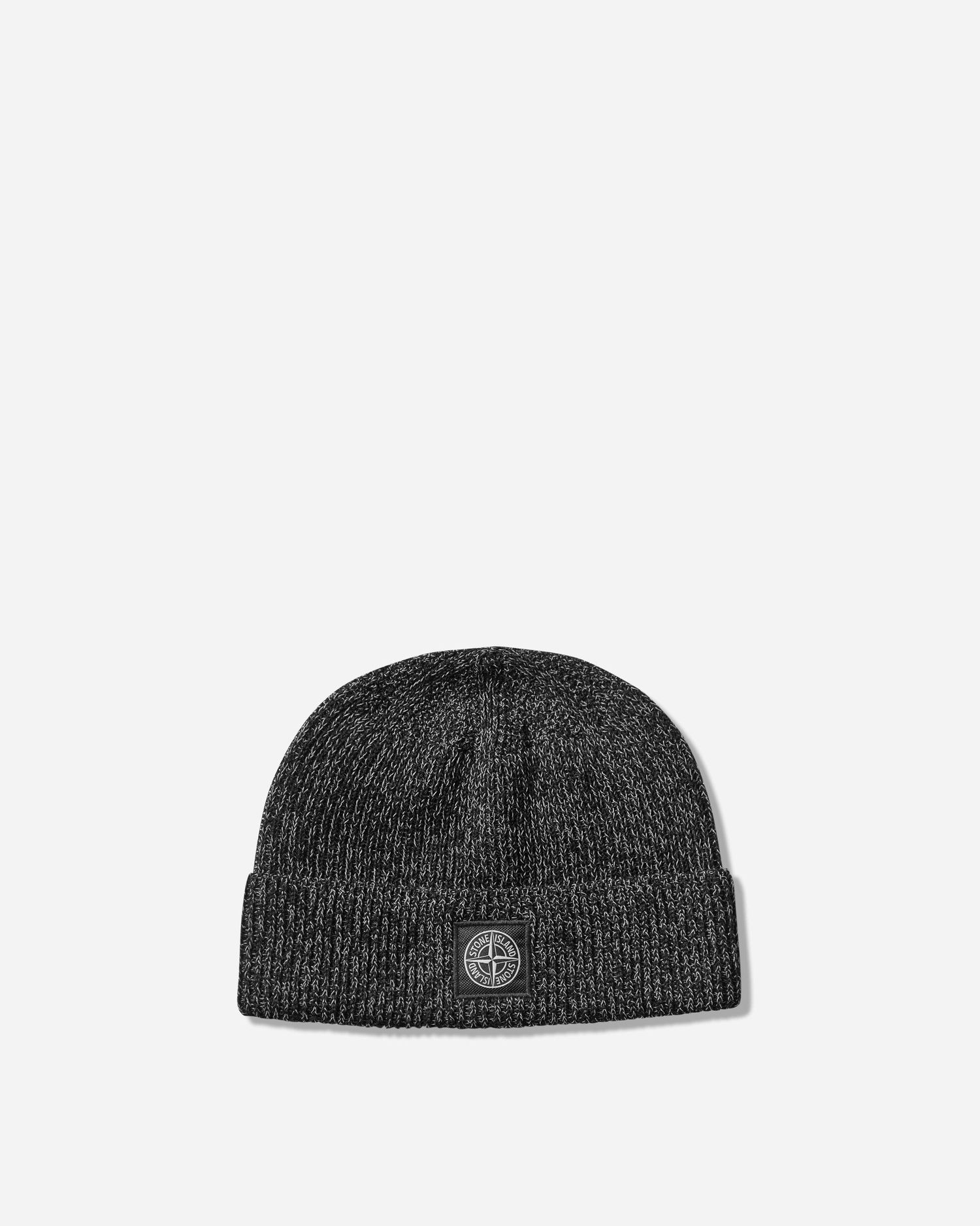Beanie Stone Island Reflective Knit Beanie Črna | K2S15-N100001-S00L3 V0M29, 1