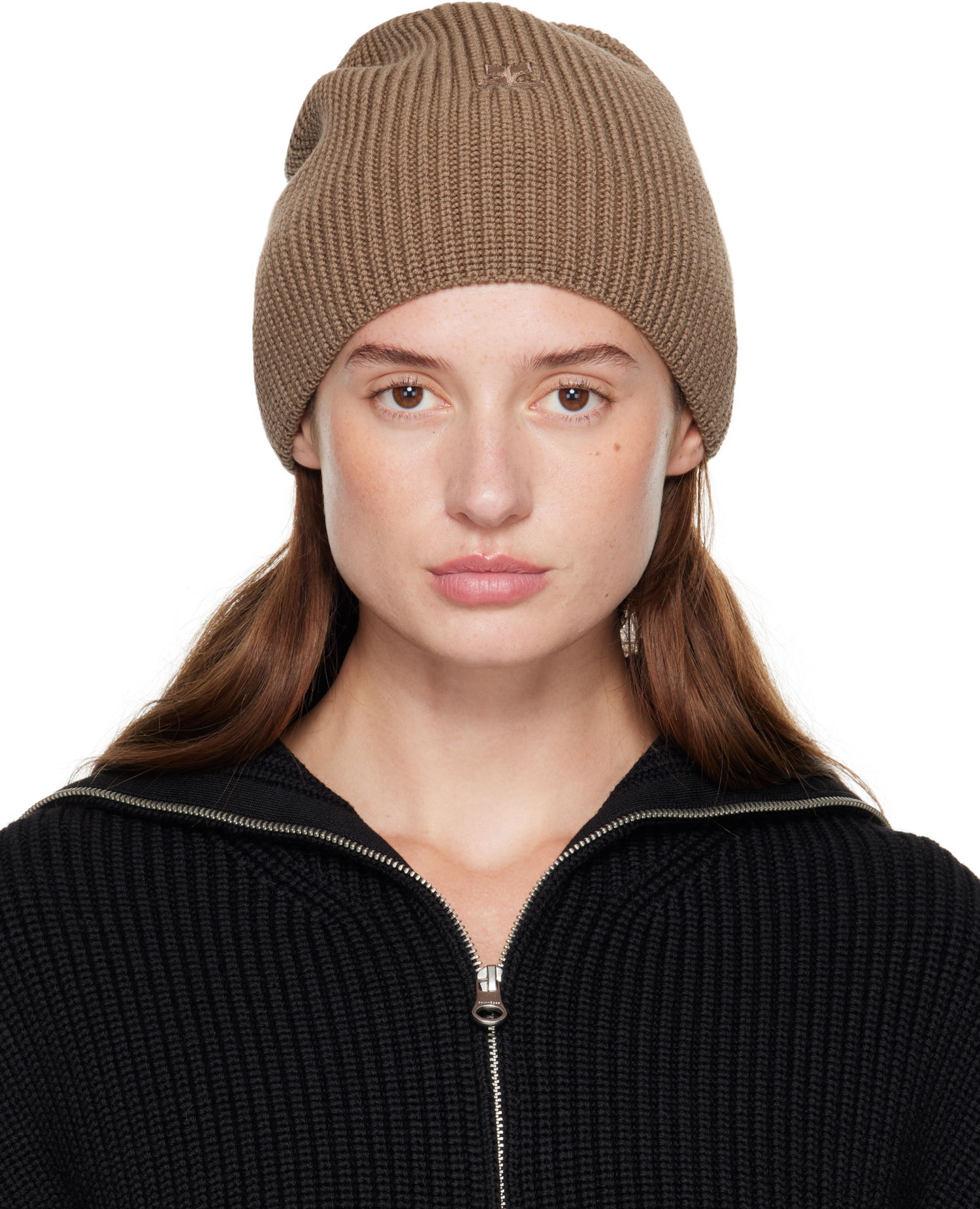 Beanie Courrèges Courrèges Light Wool Beanie Rjava | 325MCP017FI0036, 0