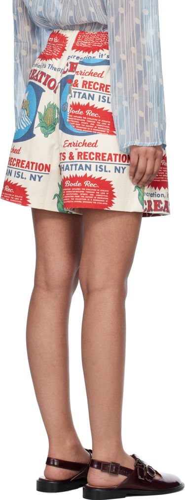 Kratke hlače Bode Bode Enrichment Print Shorts Bela | MRS25BT045, 2
