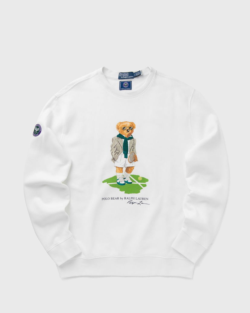 Pulover Polo by Ralph Lauren Ralph Lauren Wimbledon Bear Sweatshirt Bela | 710970508001