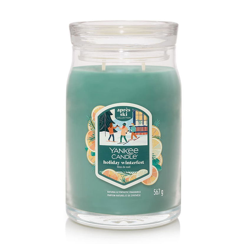 Sveče Yankee Candle après ski Collection Signature Large Jar 2 Wicks Holiday Winterfest Candle Turkizna | 43491