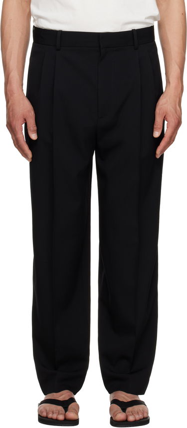 Hlače The Row The Row Silas Pleated Trousers Črna | 909-W3598, 0