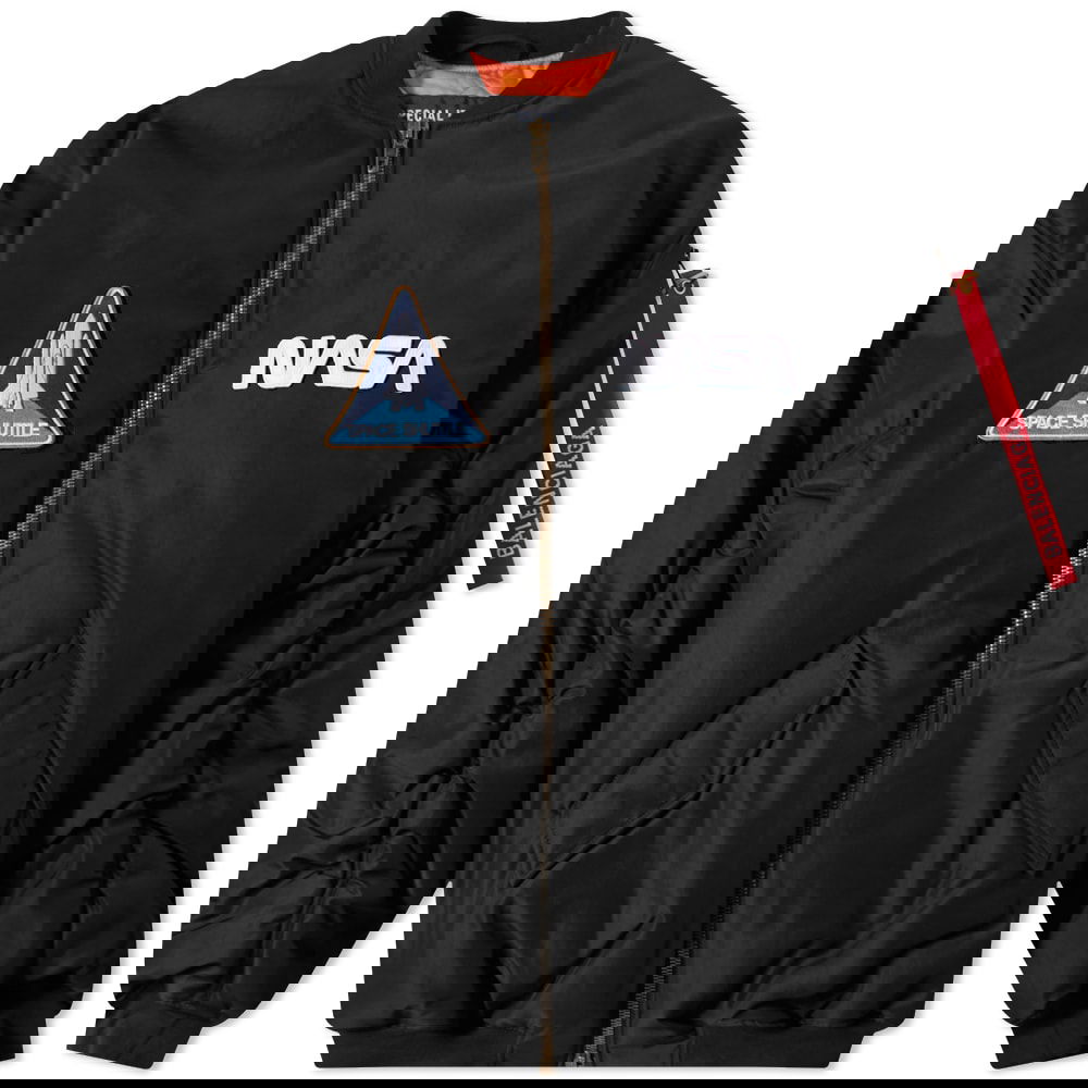 Bomber jakna Balenciaga NASA Oversized Bomber Jacket Črna | 663083-TYD31-1000, 0