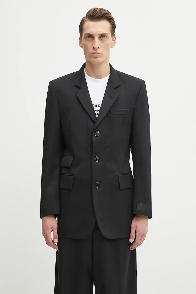 Jakna VETEMENTS VETEMENTS Fitted Zip Tailored Blazer Črna | UH76TJ500B