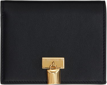 Denarnica Tom Ford Tom Ford Grain Leather Padlock Compact Wallet Črna | S0518-LCL490G, 0