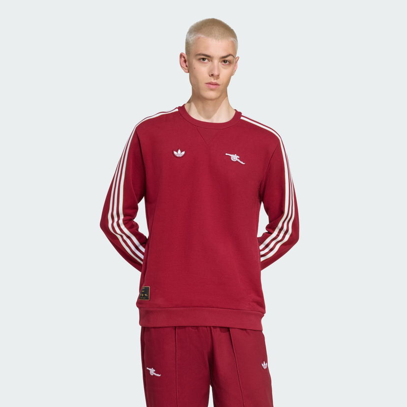 Pulover adidas Performance Arsenal Terrace Icons Sweatshirt Rdeča | JM9397