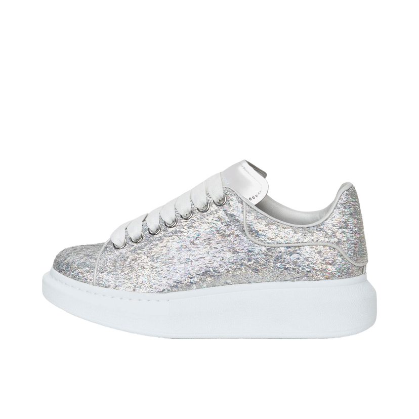 Superge in čevlji Alexander McQueen Oversized Silver Holographics Glitter Kovinski | 742664W4W718699