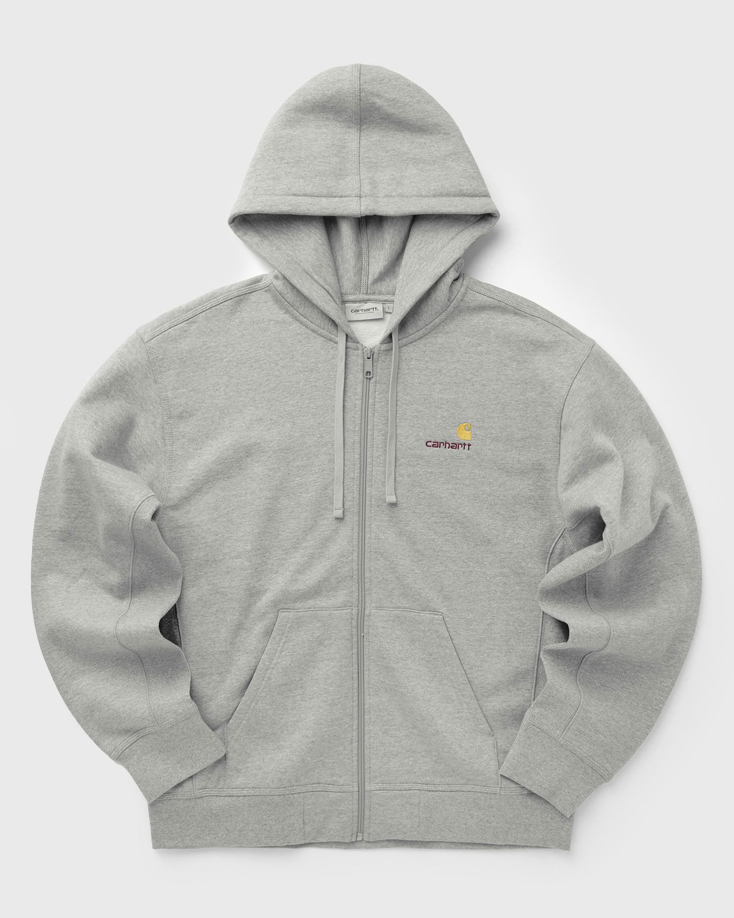 Pulover Carhartt WIP Full-Zip Hooded American Script Jacket Siva | I033063-V6.XX, 1