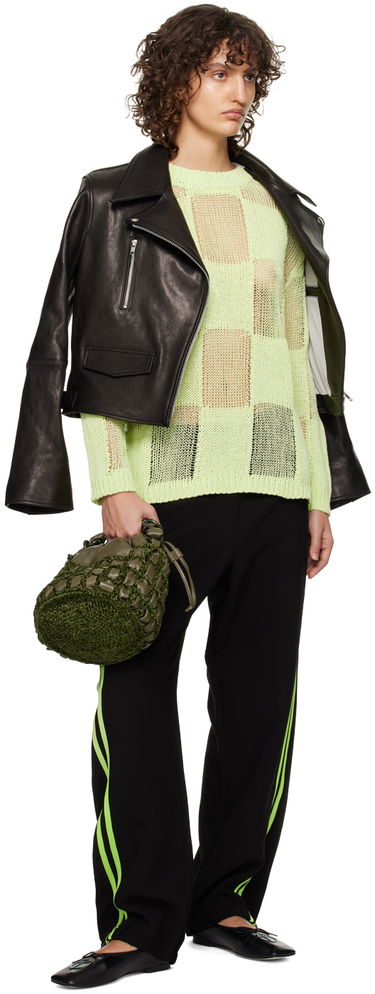 Torbica BY FAR BY FAR Cass Crocheted Drawstring Bag Zelena | 23CRCSACMLGCHLLSMA, 3