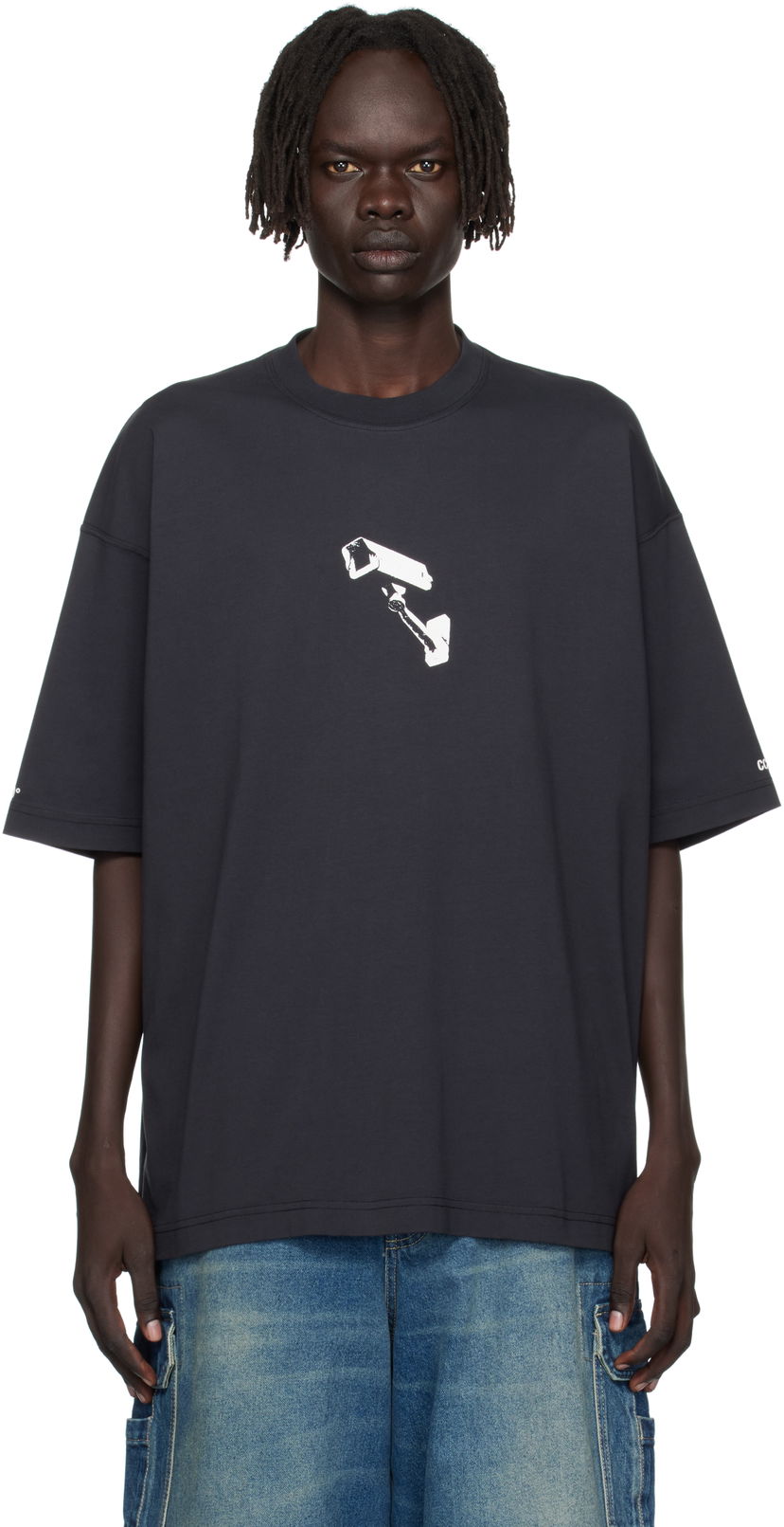 Majica VETEMENTS VETEMENTS 'CCTV' Oversized T-Shirt Črna | UH76TR440B