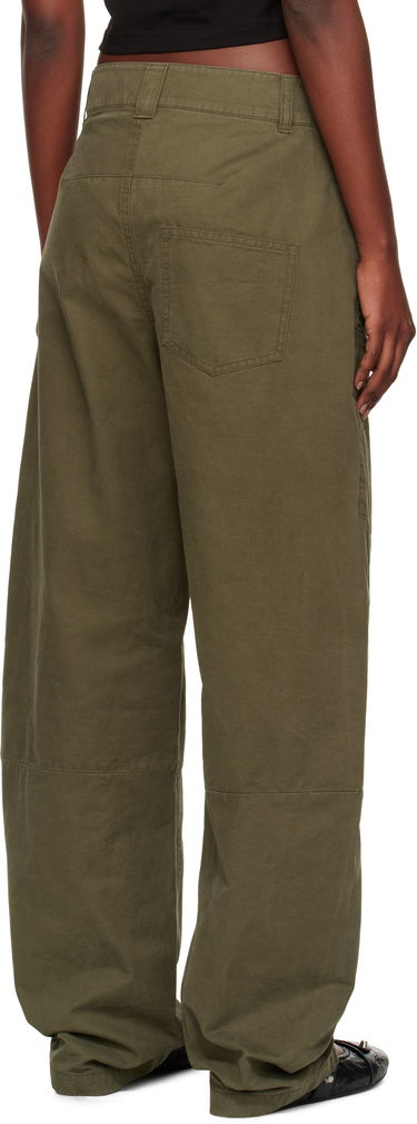 Cargo hlače We11done We11done Curved Cargo Trousers Zelena | WD-PT2-25-216-W-KK, 2