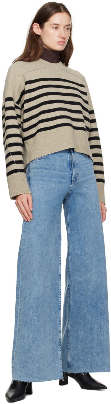 Kavbojke rag & bone Rag & Bone Sofie Wide-Leg Jeans Modra | WDD24S2952CLOT, 3