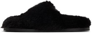 Oblačila Simone Rocha Simone Rocha Embellished Furry Slippers Črna | SLD44B-W 0402, 2