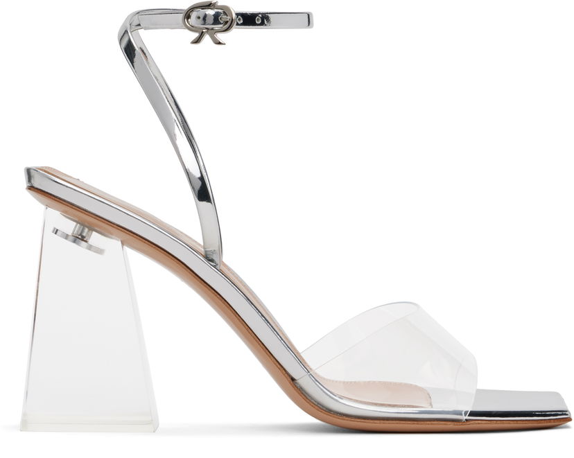 Superge in čevlji Gianvito Rossi Cosmic 85 Heeled Sandals Kovinski | G32208-85PLX-GME