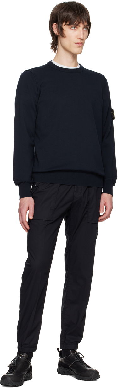 Cargo hlače Stone Island Stone Island Stretch Cotton Tela Paracadute Sweatpants Črna | K1S15 3100017 S0003, 4