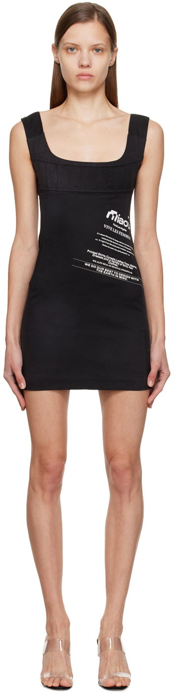 Obleke Miaou Miaou Vivi Mini Dress Črna | 5022SCMCO