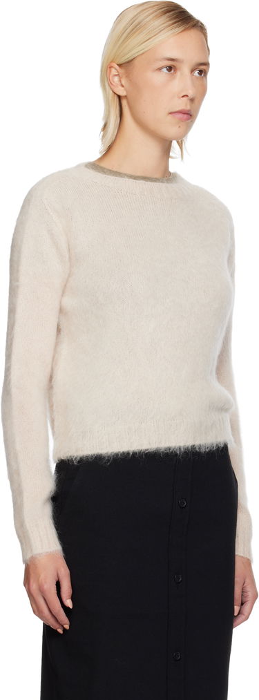 Pleteni pulover Max Mara Aceto Fuzzy Knit Sweater Bež | 2526366122600, 4