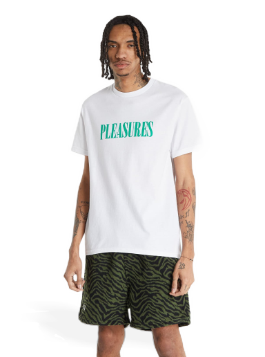 Majica Pleasures Tickle Logo T-Shirt Bela | P22SP054 White