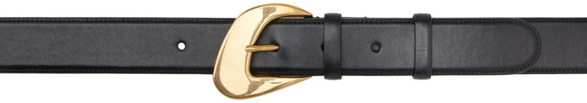 Pasovi The Row Effi Black Leather Belt Črna | W1557-L60