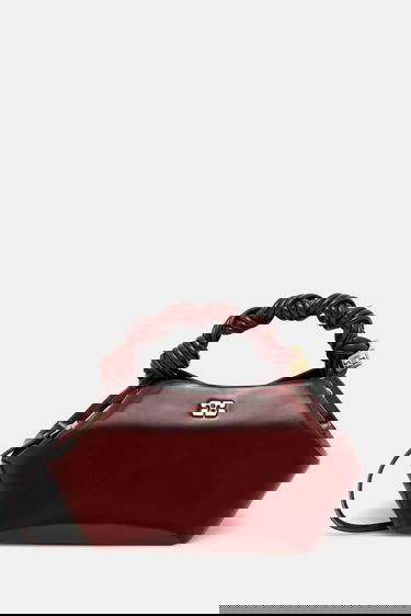 Torbica GANNI GANNI Bou Bag Small Patent Bordo | A6499, 0