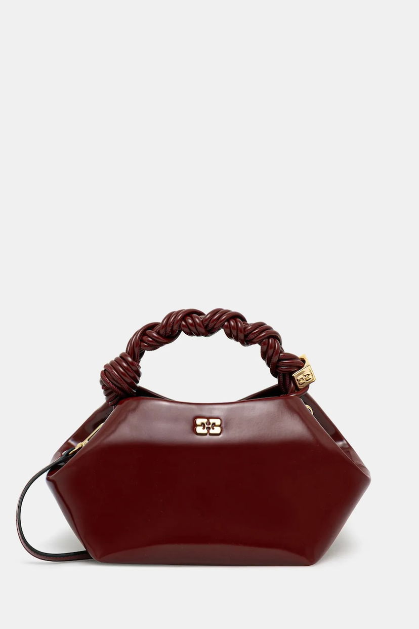 Torbica GANNI GANNI Bou Bag Small Patent Bordo | A6499
