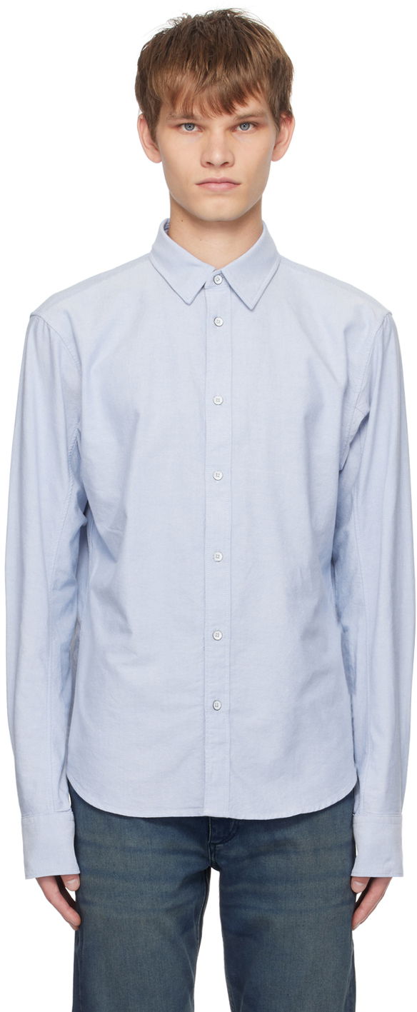 Srajce rag & bone Rag & Bone Engineered Button-Up Shirt Modra | MBW23SA422X2ML