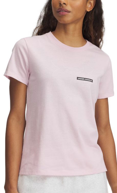 Majica Under Armour Under Armour Rival Outline Short Sleeve T-Shirt Roza | 1389719-647