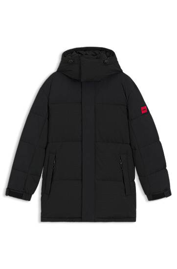 Puhovka BOSS Water-repellent Down Coat Črna | 50547890