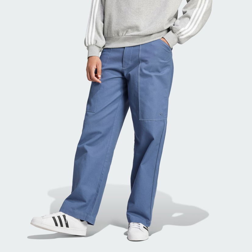 Cargo hlače adidas Performance Premium Essentials Twill Cargo Pants Modra | IY2278