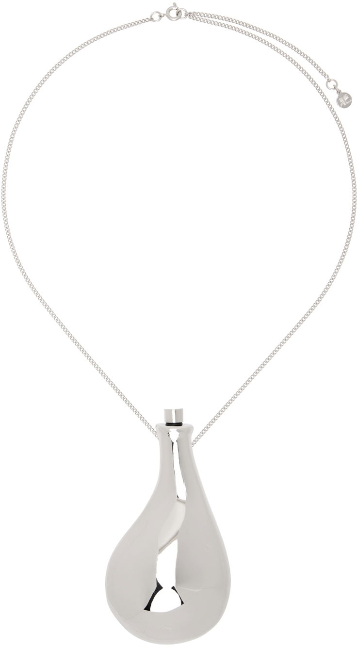 Ogrlica Courrèges Courrèges Liquid Metal Pendant Necklace Kovinski | 224ACO023LA0001