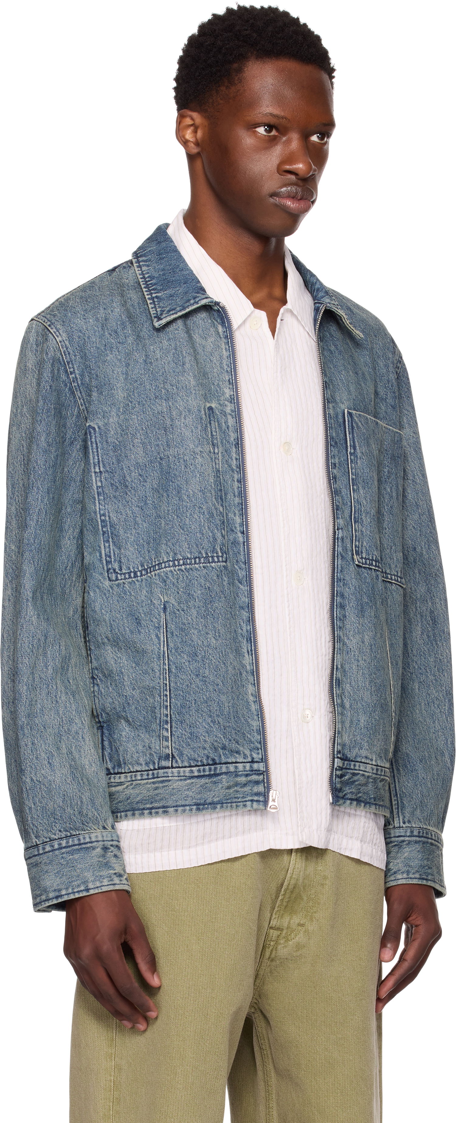Jakna rag & bone Rag & Bone Simon Garage Denim Jacket Modra | MBW25P2011DNML, 1