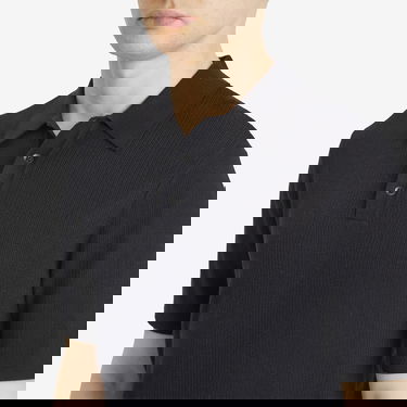 Polo majica rag & bone Rag & Bone Harvey Knit Polo Shirt, Large Črna | MBS22S018KI18-BLK, 5