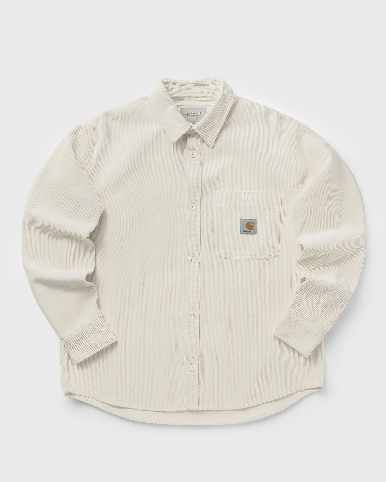 Srajce Carhartt WIP Long Sleeve Flint Corduroy Button-Up Shirt with Chest Pocket Bež | I035837-1NG.XX, 0