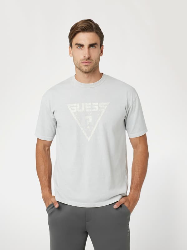 Majica GUESS Triangle Logo Graphic T-Shirt Siva | Z4BI05K8FQ4
