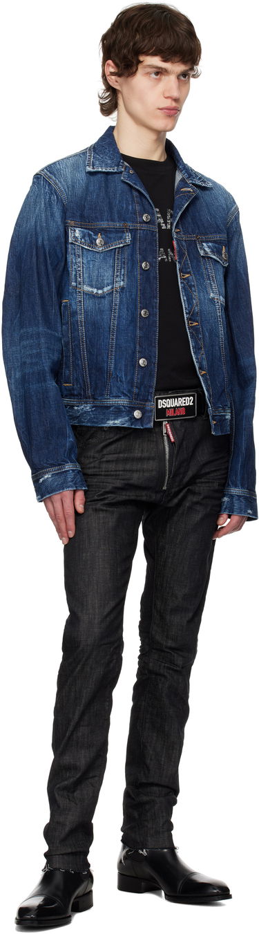 Pasovi DSQUARED2 Dsquared2 Logo Plaque Belt Črna | BEM0656-01500001-M436, 2