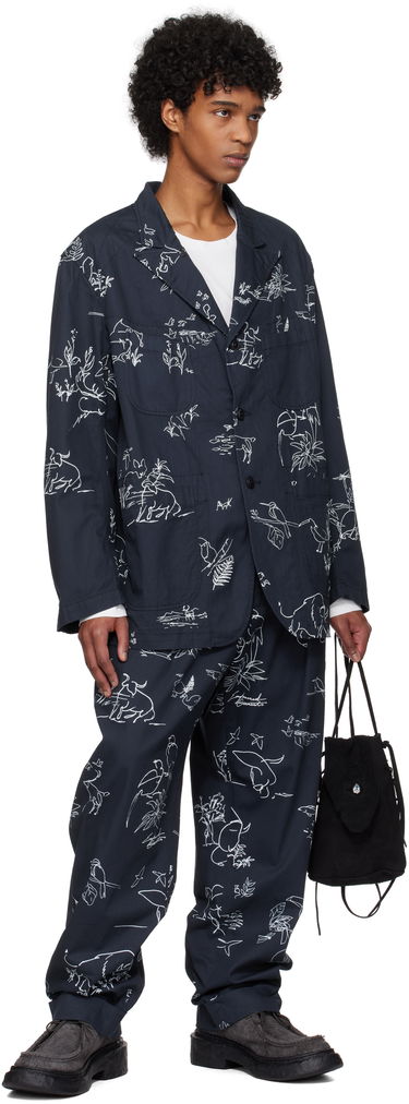 Hlače Engineered Garments Engineered Garments Carlyle Print Trousers Mornarica | 25S1F012, 3