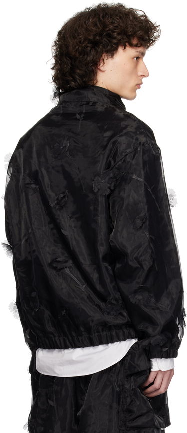 Vetrovka Simone Rocha Simone Rocha Carnation Organza Cagoule Jacket Črna | 6123 1245, 2