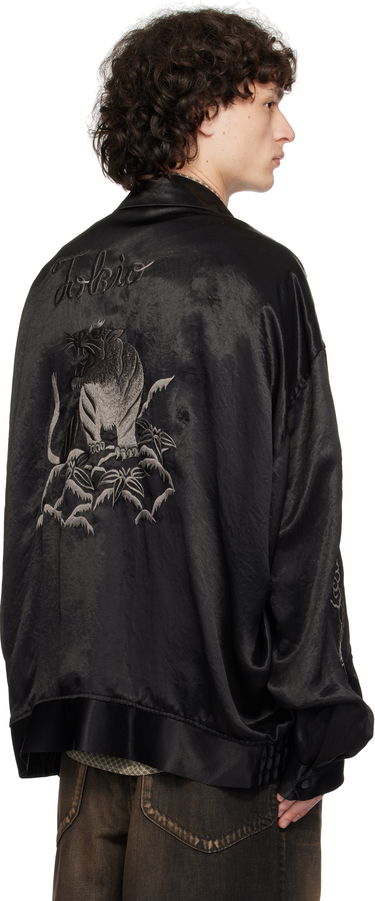 Bomber jakna Maison MIHARA YASUHIRO MIHARA YASUHIRO Collared Souvenir Jacket Črna | J14BL144, 2