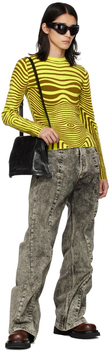 Majica Jean Paul Gaultier Gaultier Body Morphing Striped Sweater Rumena | 23/12-F-PL028-M046-4144, 3