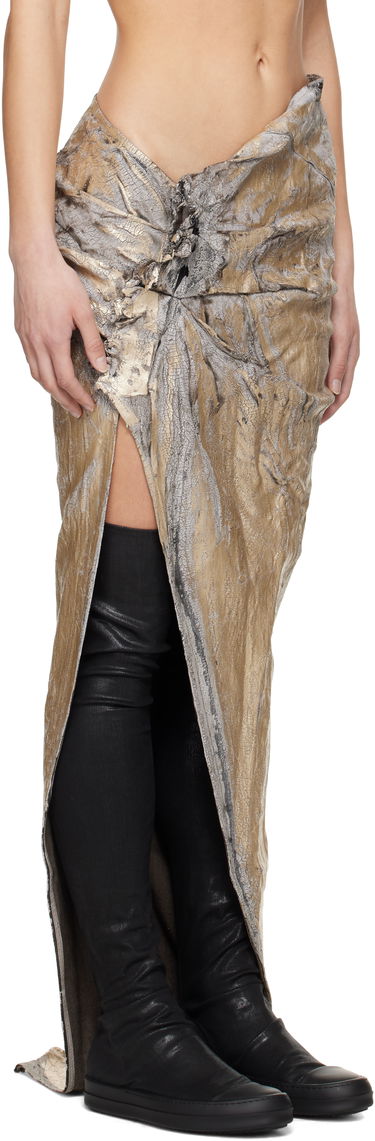 Krila Rick Owens Rick Owens DRKSHDW Hollywood Soft Edfu Long Denim Maxi Skirt Kovinski | DS01E3348 SGMC, 1