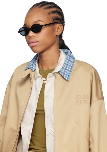 Sončna očala Miu Miu Miu Miu Regard Round Sunglasses Črna | 0MU 04ZS 8056597989275, 3